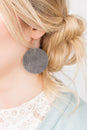 Leather Feathered Earrings | 6 Colors