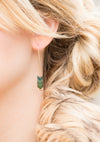 Arrow Stone Drop Earrings