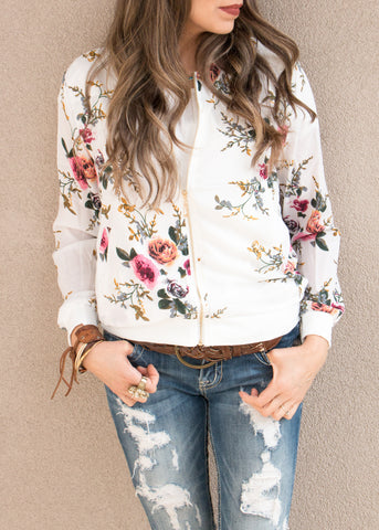 Blair Leopard Bomber Jacket