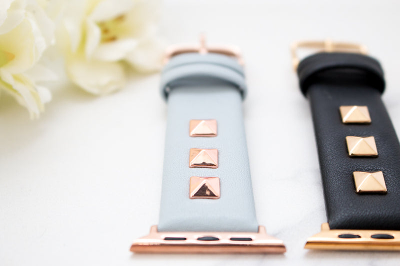 Stella Studded Leather Apple Watch Band