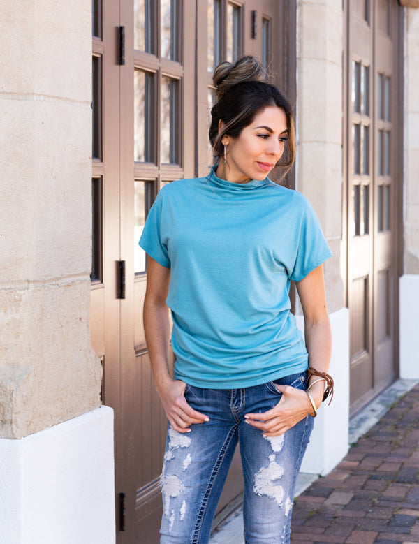 Cora Gathered Cotton Top