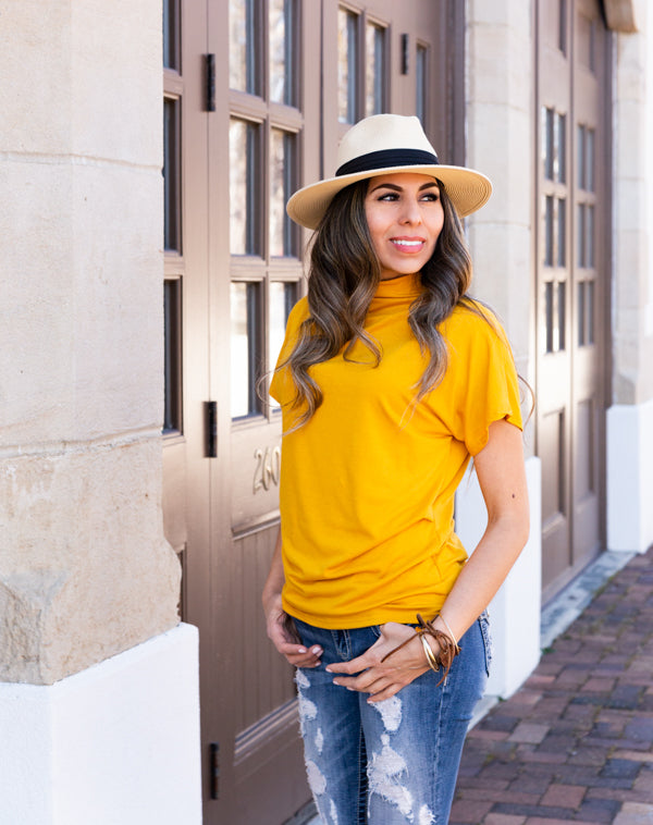 Cora Gathered Cotton Top