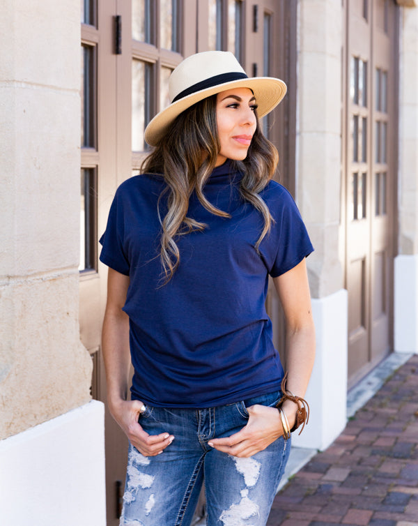 Cora Gathered Cotton Top