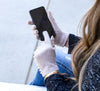 Cashmere Pearl Touch Screen Gloves