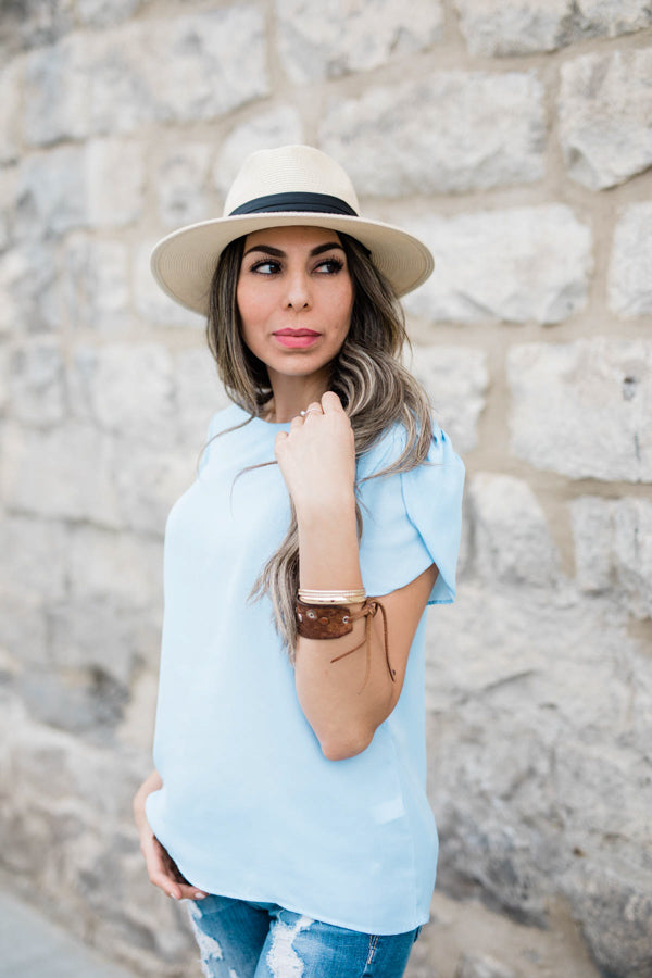 Callie Tulip Sleeve Top