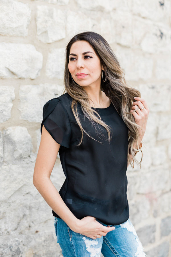 Callie Tulip Sleeve Top