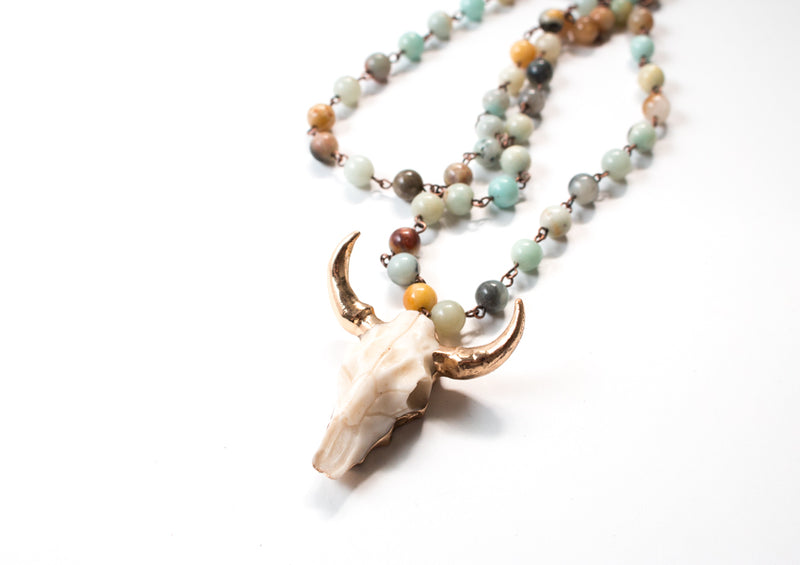 The Nora Natural Stone Pendant Necklace