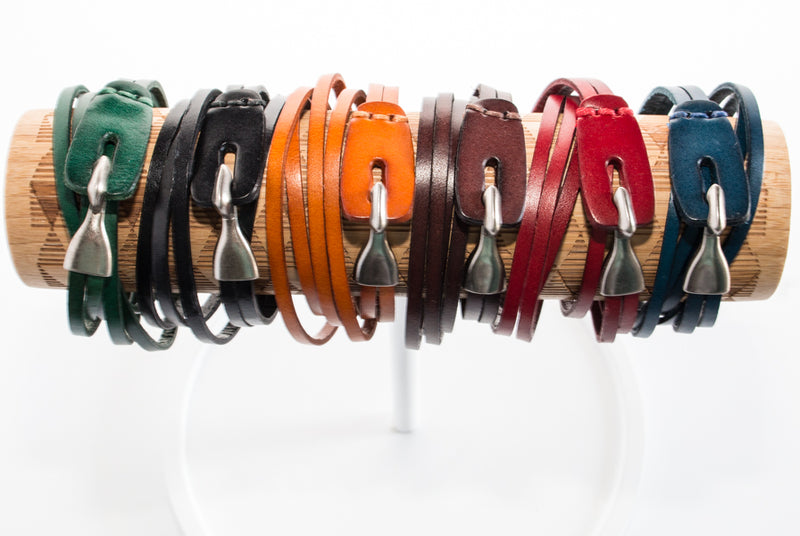 Genuine Leather Wrap Bracelets | 6 Colors