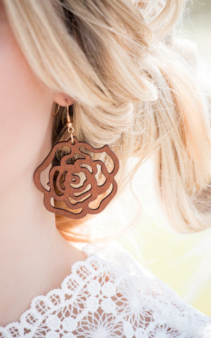 Leather Cut-Out Earrings