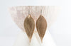 Leather Feathered Earrings | 6 Colors