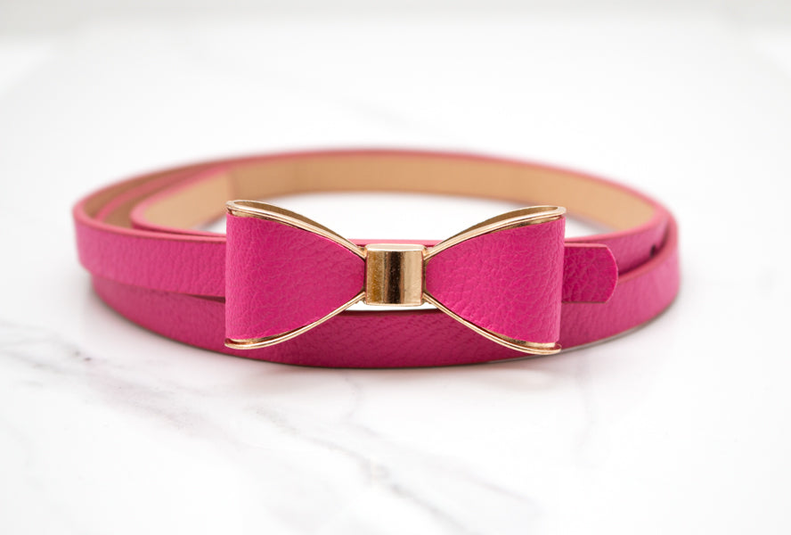 NAFNAF pink bow belt leather SMALL kate spade new york .75 main image 3