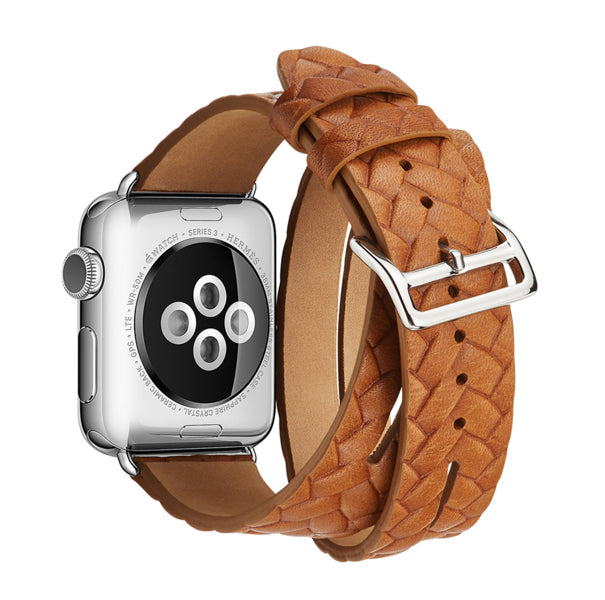 Leather Strap Apple Watch Series 38mm Straps Leather Braided Wrap