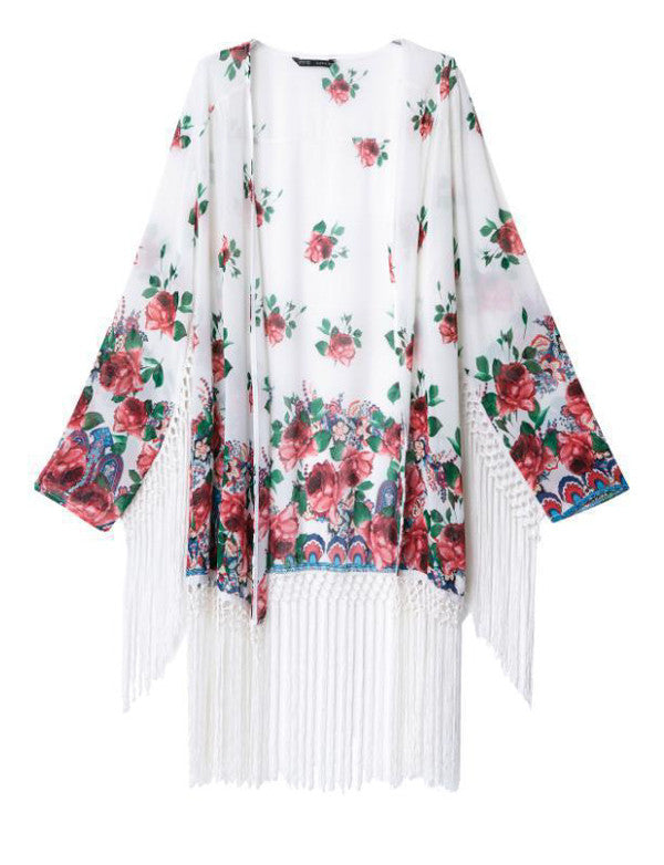 The Clara | Fringe Kimono